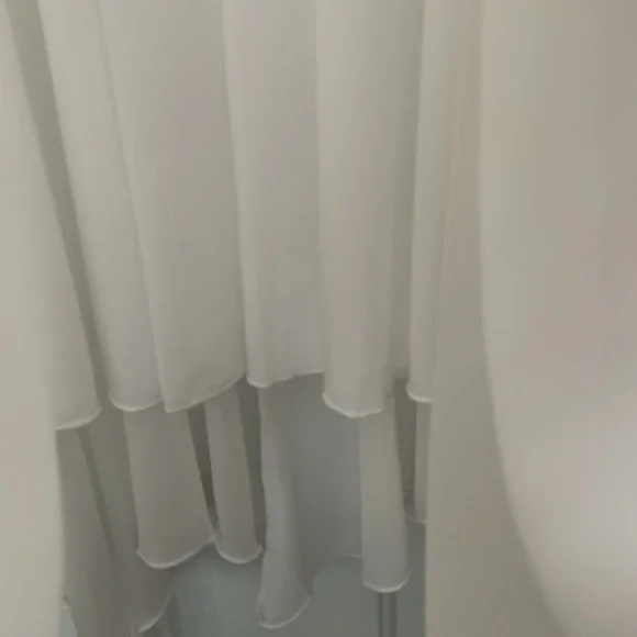 NWT Verdusa polyester fully lined elastic waist white wired bottom skirt, Size M - Picture 3 of 10